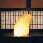 Washi Paper Table Lamp by Tavilume - iron medium table lamp, view 3