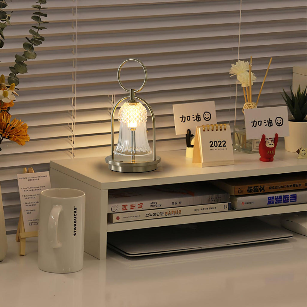 Wind Chime Portable USB-Powered Table Lamp by Tavilume - glass small table lamp, view 5