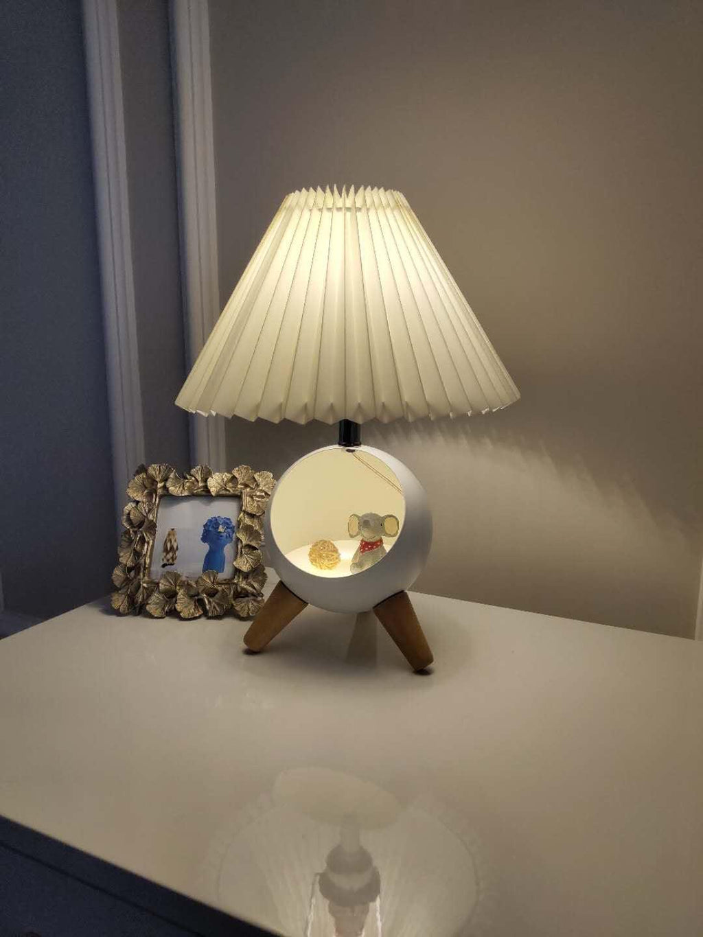 Wood Small Table Lamp by Tavilume - ceramic medium table lamp, view 11