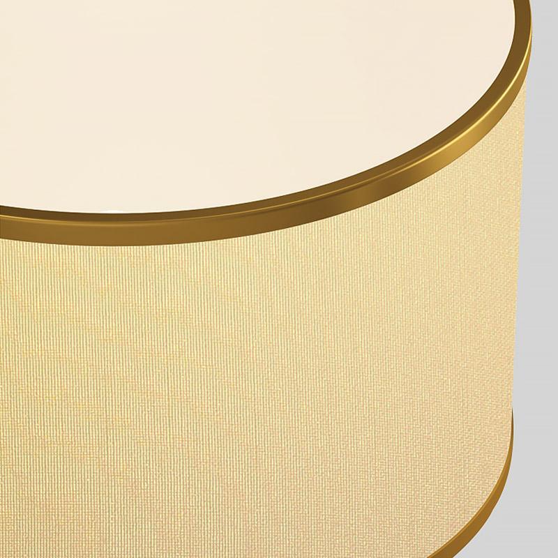 22 inch 1-Light Golden Faux Silk and Brass Geometric Table Lamp by Tavilume - brass medium table lamp, view 13