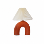 Arched Pleated Table Lamp by Tavilume - ceramic medium table lamp, view 1