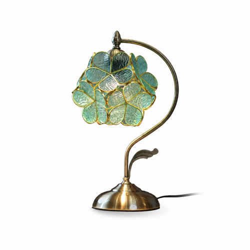 Aurelia Leaf Table Lamp by Tavilume - glass medium table lamp, view 1