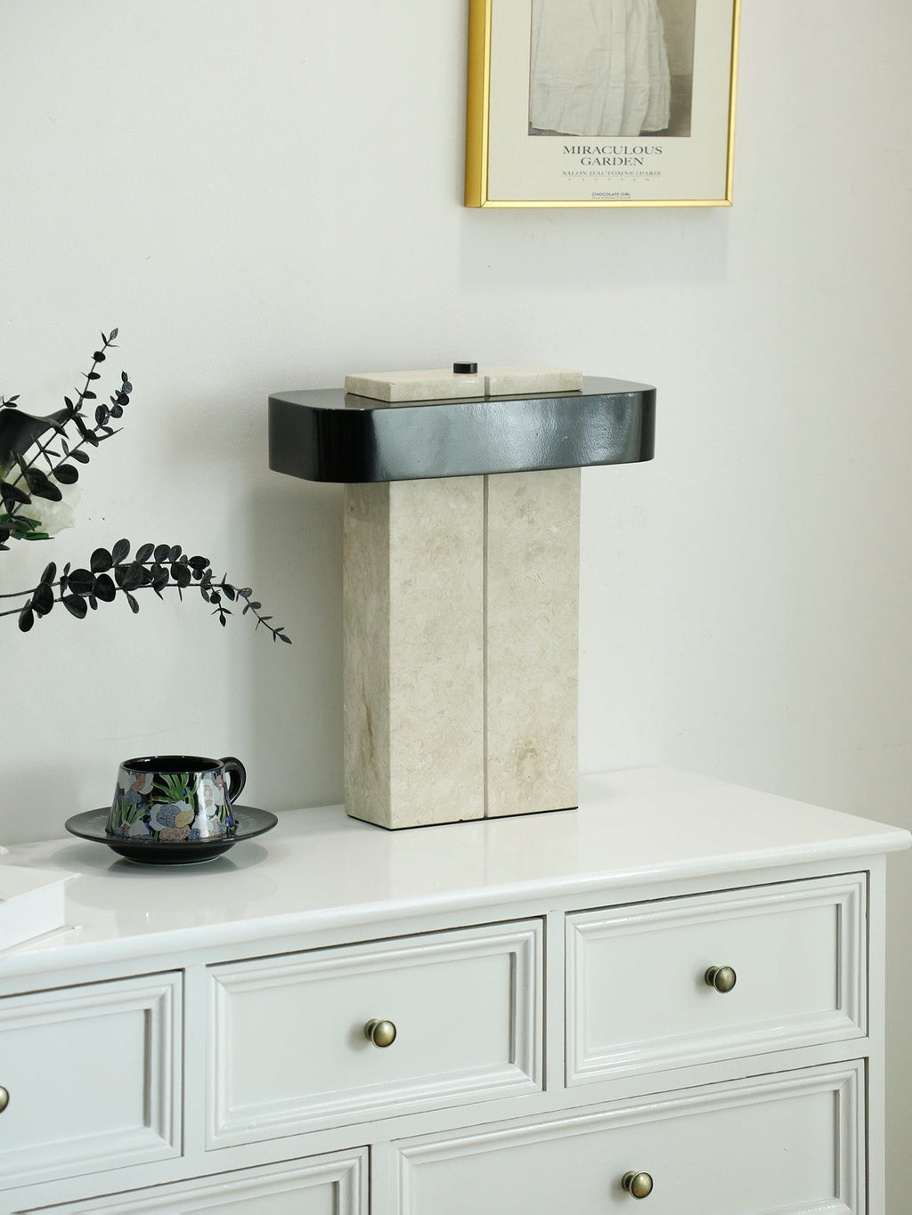 Aurelius Marble Accent Table Lamp by Tavilume - marble medium table lamp, view 14