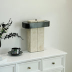 Aurelius Marble Accent Table Lamp by Tavilume - marble medium table lamp, view 15
