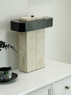 Aurelius Marble Accent Table Lamp by Tavilume - marble medium table lamp, view 18
