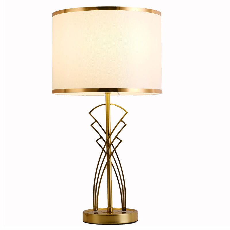 Contemporary Dimmable Table Lamp – Creative Lighting for Living Room & Bedroom by Tavilume - fabric medium table lamp, view 4