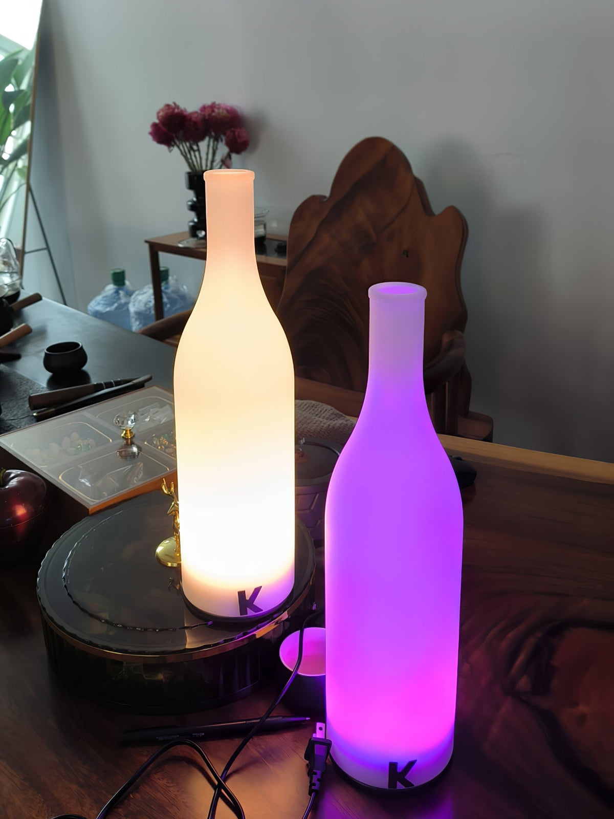 Baccaro USB-Powered Table Lamp by Tavilume - acrylic small table lamp, view 9