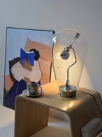BeamGlow Rotating Glass Cylinder Table Lamp by Tavilume - glass small table lamp, view 9