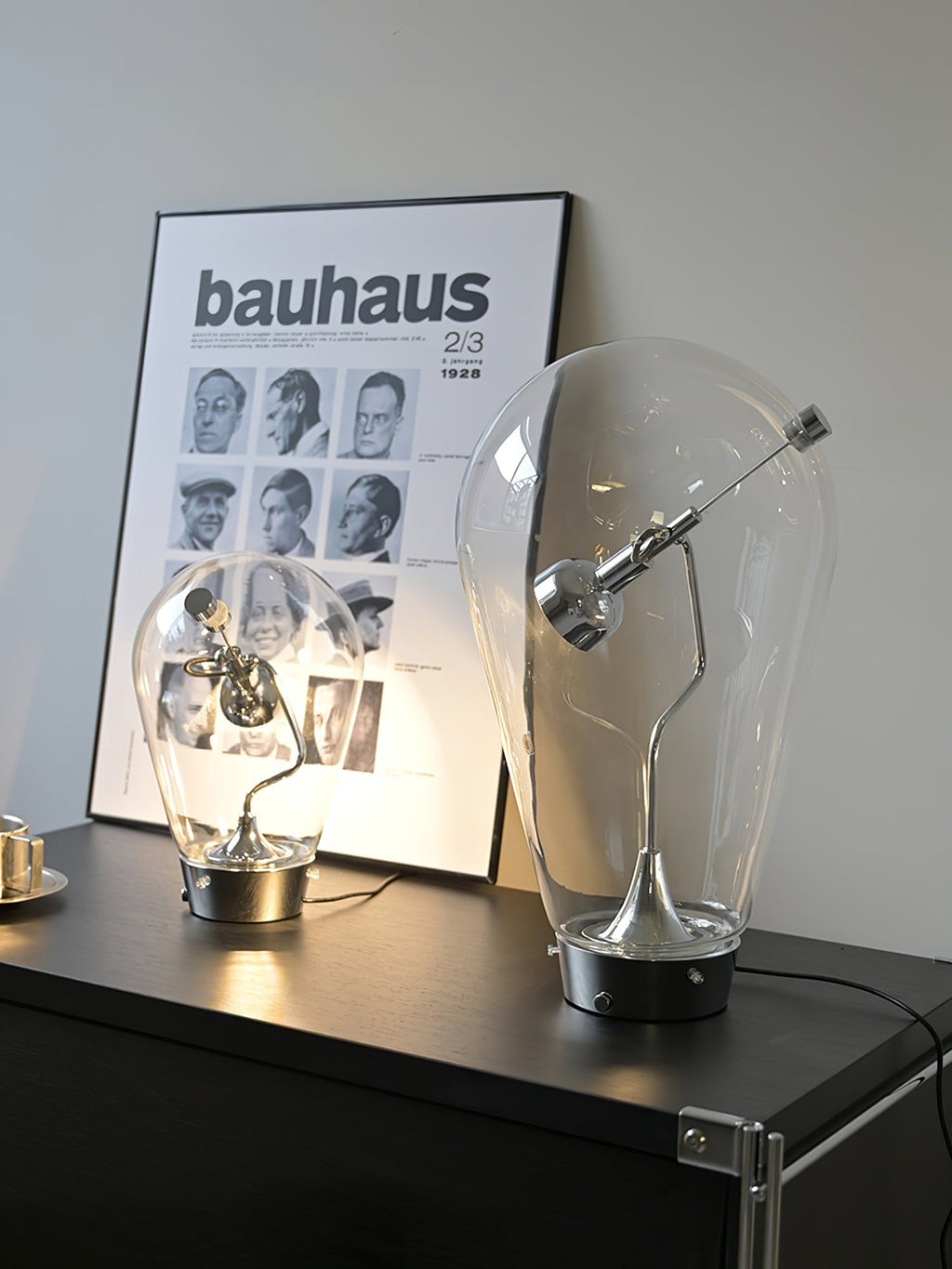 BeamGlow Rotating Glass Cylinder Table Lamp by Tavilume - glass small table lamp, view 19