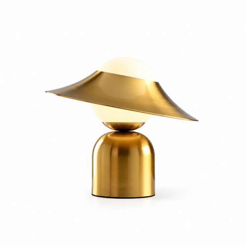 Bonbon Disc Table Lamp by Tavilume - glass small table lamp, view 1