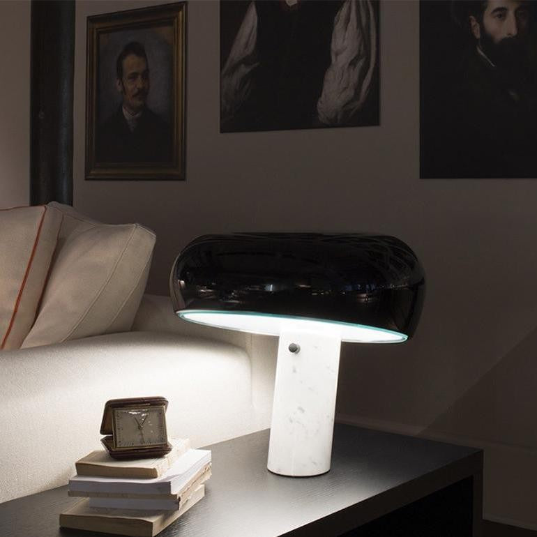 Carrara Marble Glow Table Lamp by Tavilume - marble medium table lamp, view 4