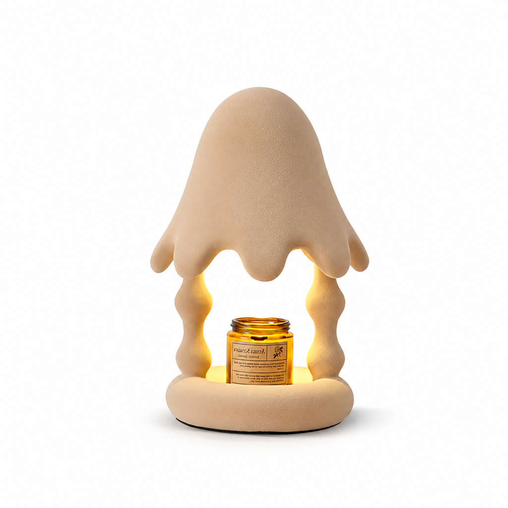 Cedar Table Lamp by Tavilume - resin small table lamp, view 1