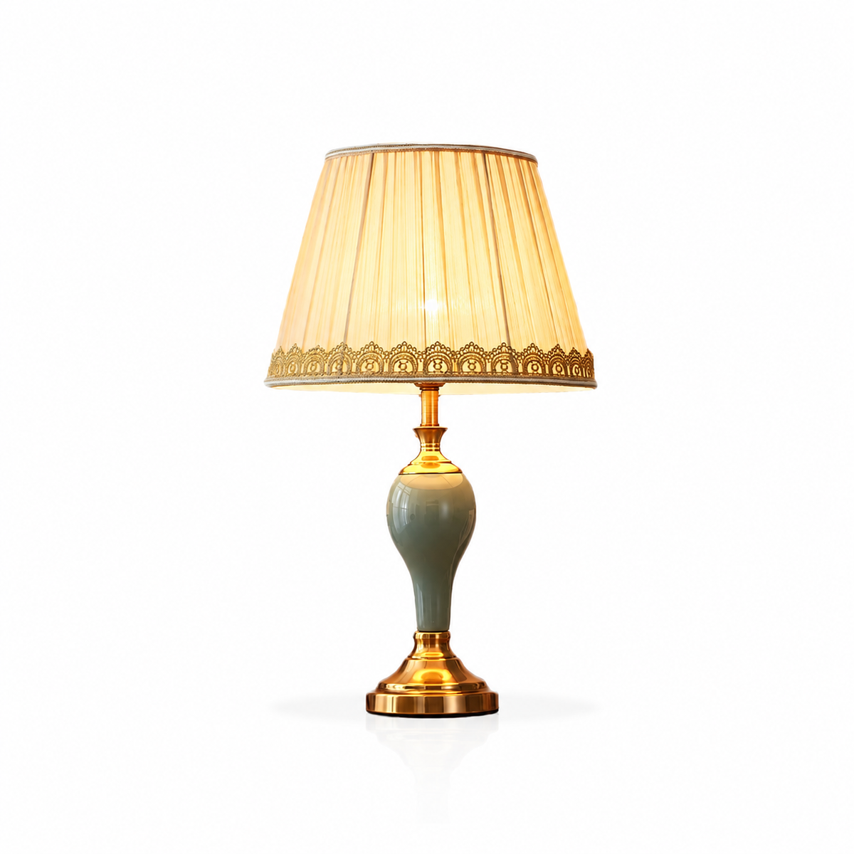 Chaslyn Desk Light by Tavilume - ceramic medium table lamp, view 1