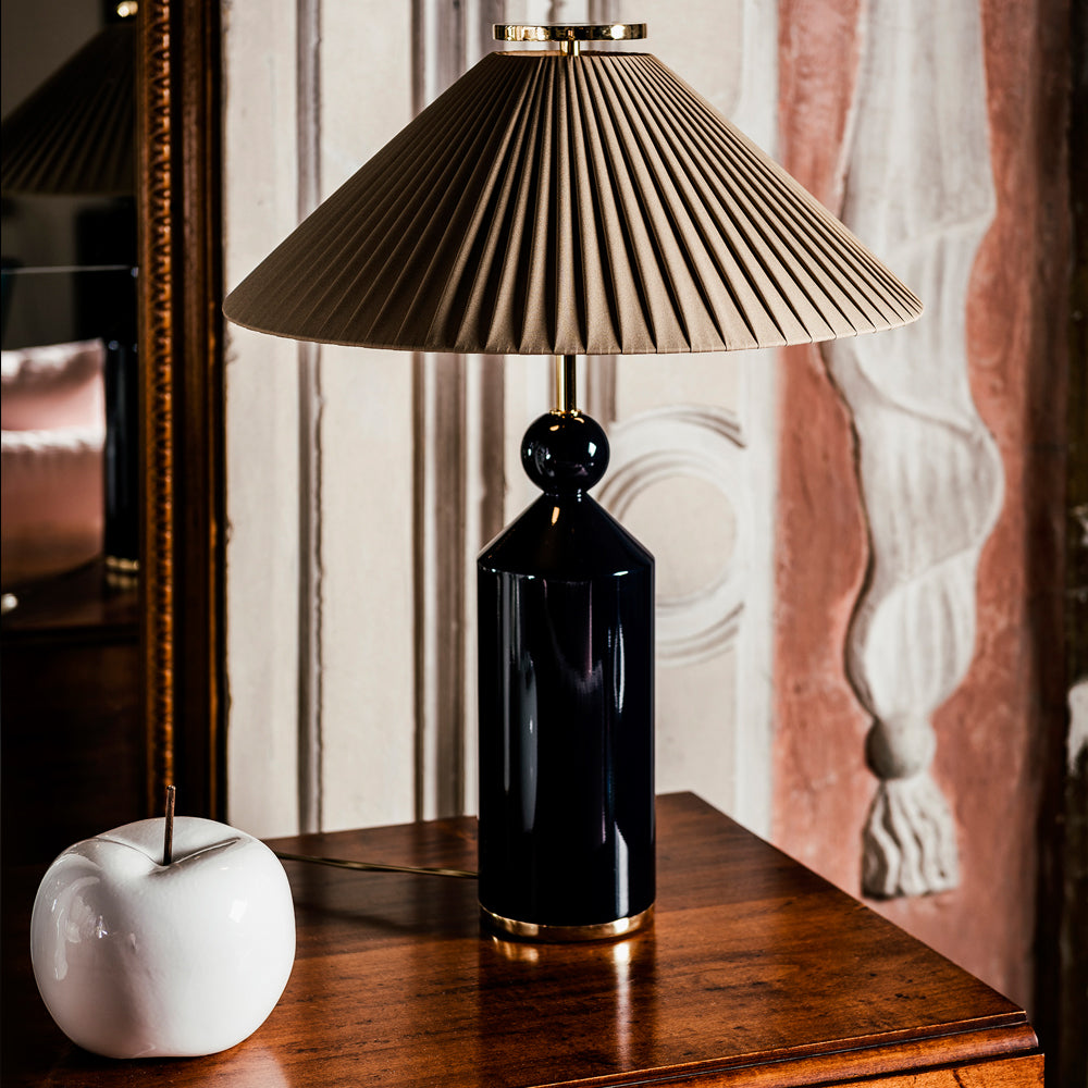 Timeless Designer Table Lamp by Tavilume - wood large table lamp, view 5