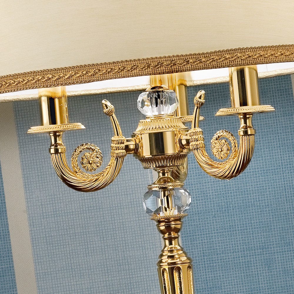 Timeless Gold Candelabra Table Lamp by Tavilume - brass large table lamp, view 2