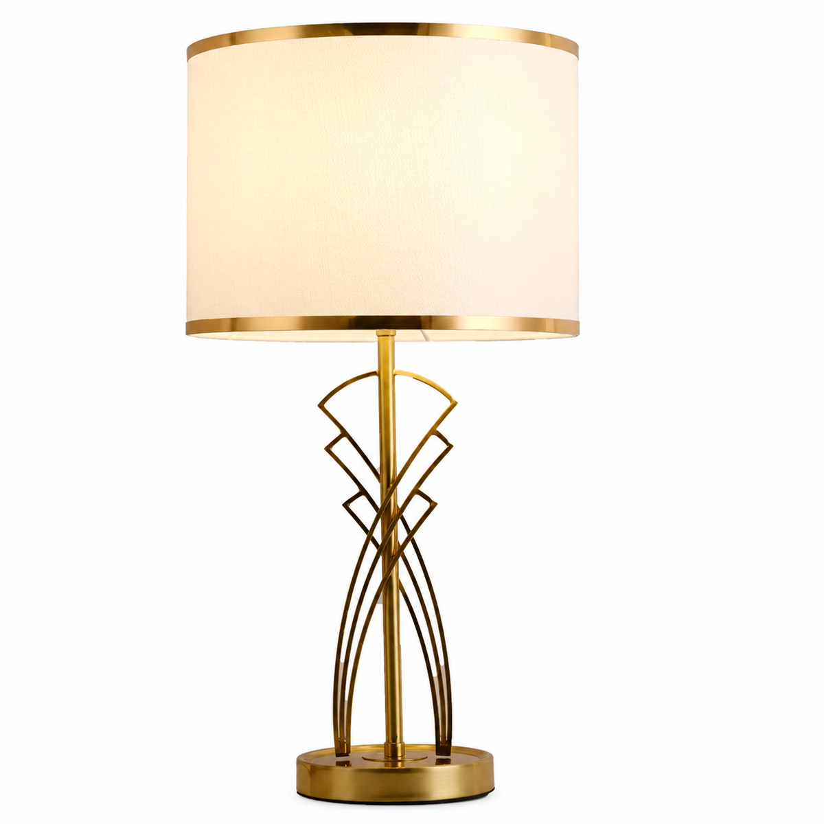 Contemporary Dimmable Table Lamp – Creative Lighting for Living Room & Bedroom by Tavilume - fabric medium table lamp, view 1