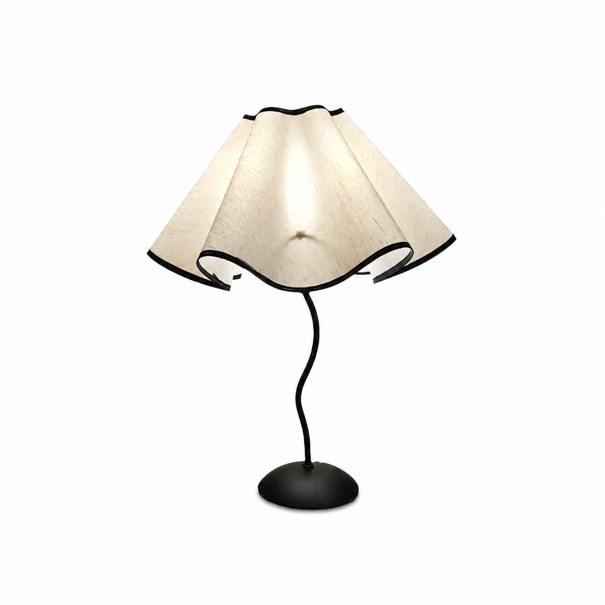 Cora Table Lamp by Tavilume - fabric medium table lamp, view 1