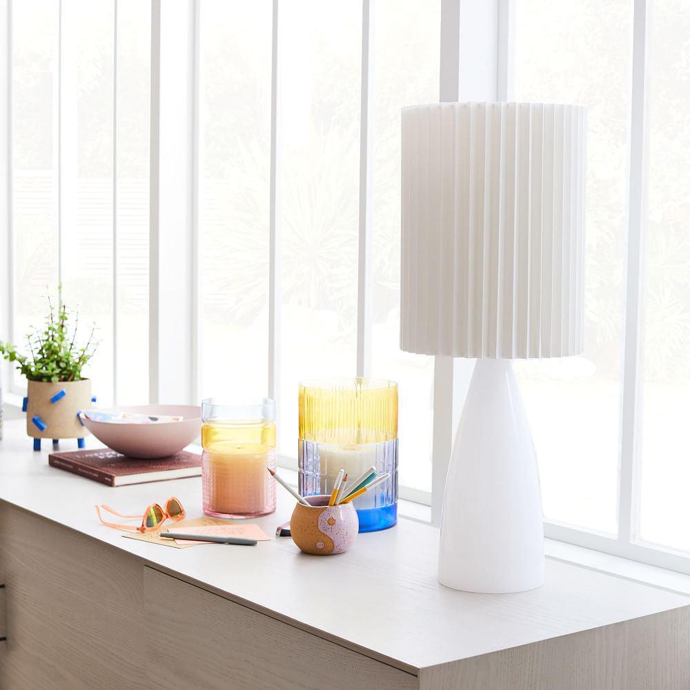 Delilah Table Lamp by Tavilume - glass small table lamp, view 12