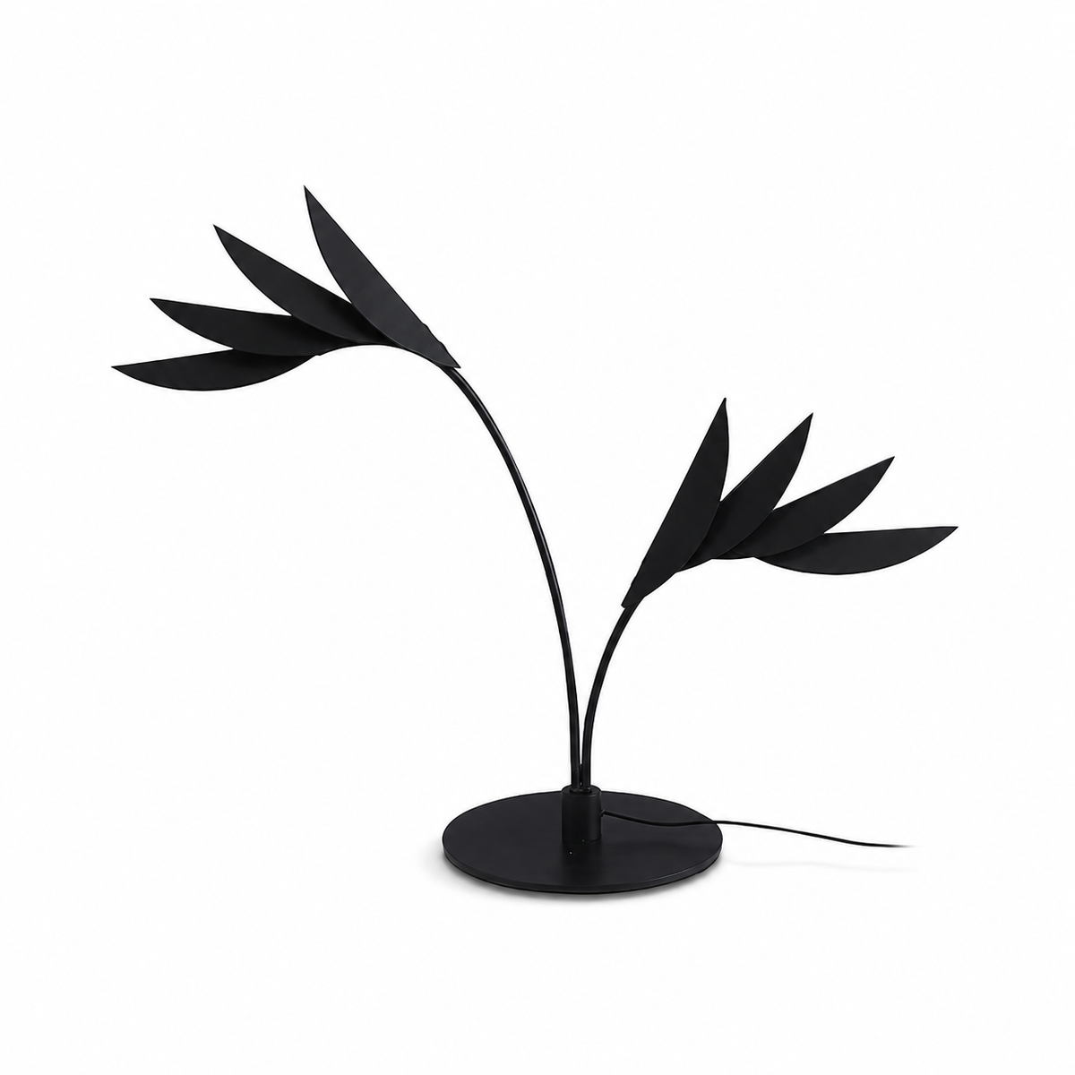 Double Leaf Table Lamp by Tavilume - iron medium table lamp, view 1