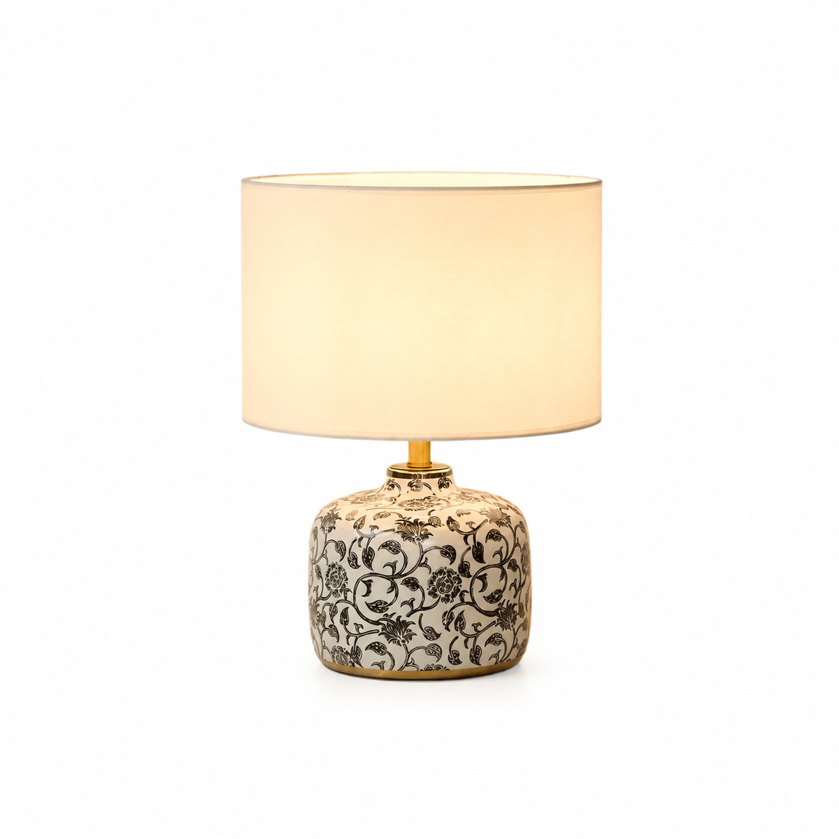 Ebony Vine Ceramic Table Lamp by Tavilume - ceramic medium table lamp, view 1