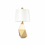 Faceted Table Lamp by Tavilume - fabric medium table lamp, view 1