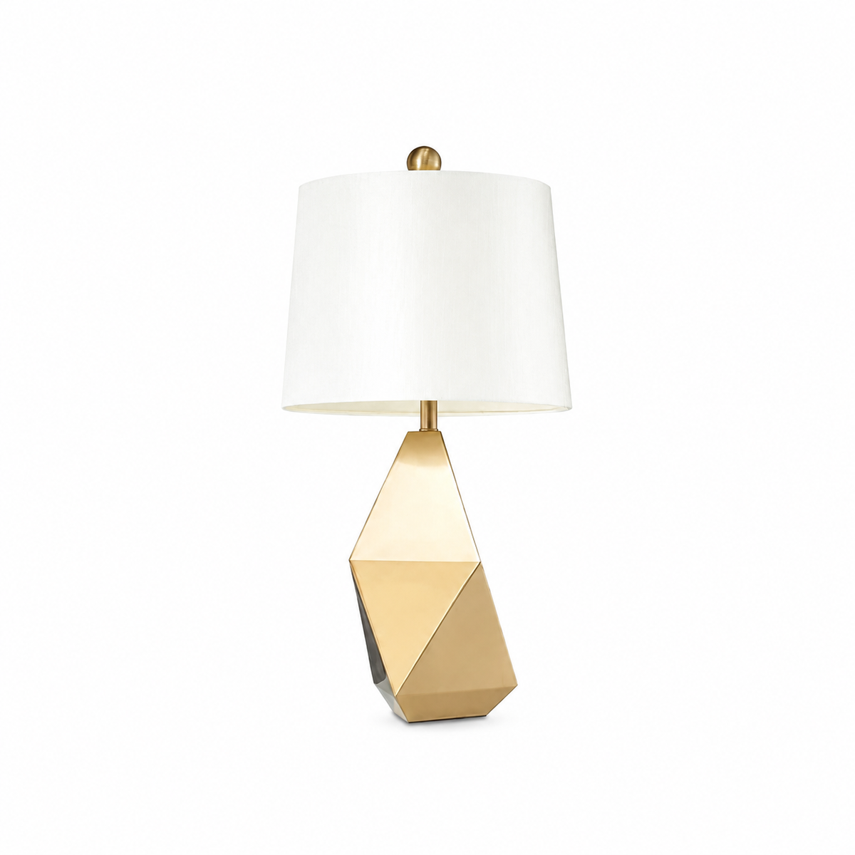 Faceted Table Lamp by Tavilume - fabric medium table lamp, view 1