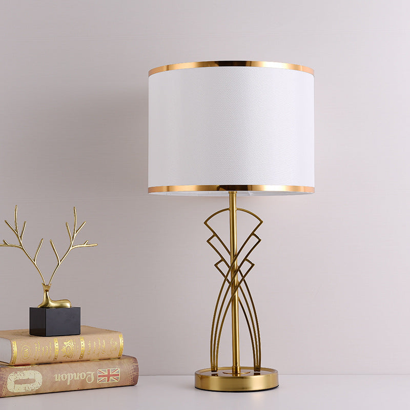 Contemporary Dimmable Table Lamp – Creative Lighting for Living Room & Bedroom by Tavilume - fabric medium table lamp, view 3