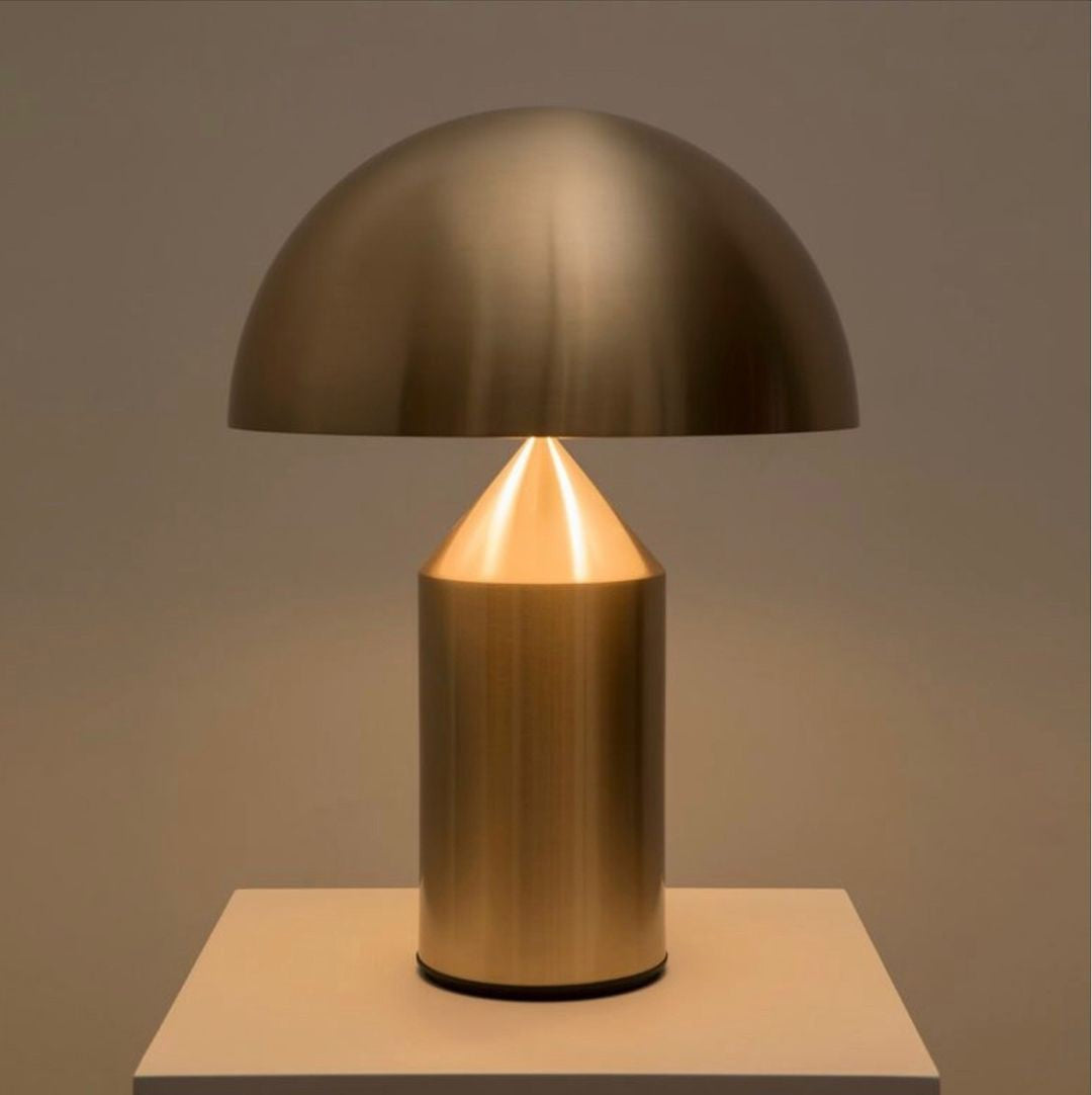 Geometric Dome Table Lamp by Tavilume - copper small table lamp, view 4