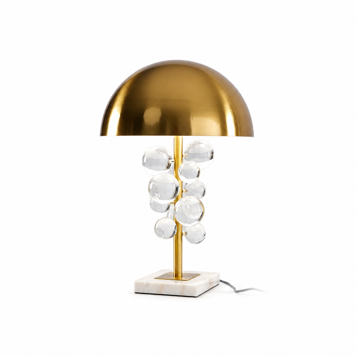Globo Table Lamp by Tavilume - marble medium table lamp, view 1