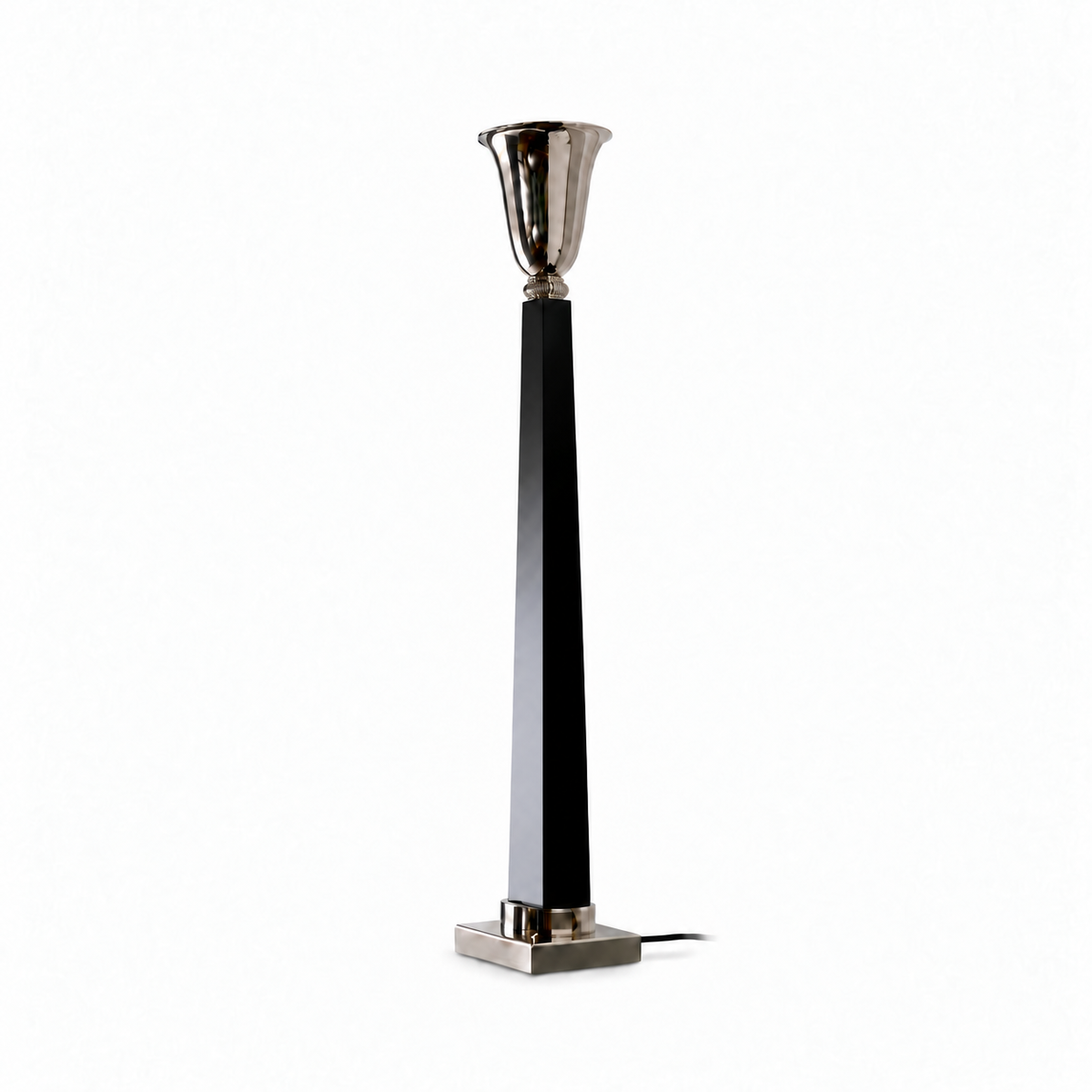High End Contemporary Italian Black Table Lamp by Tavilume - wood large table lamp, view 1