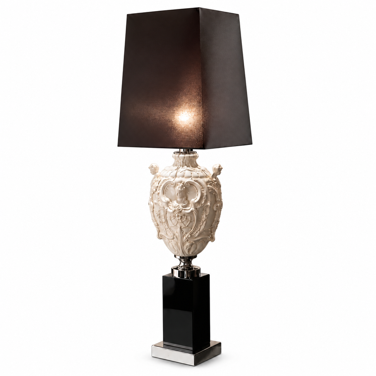 High End Handcrafted Contemporary Italian Table Lamp by Tavilume - wood large table lamp, view 1