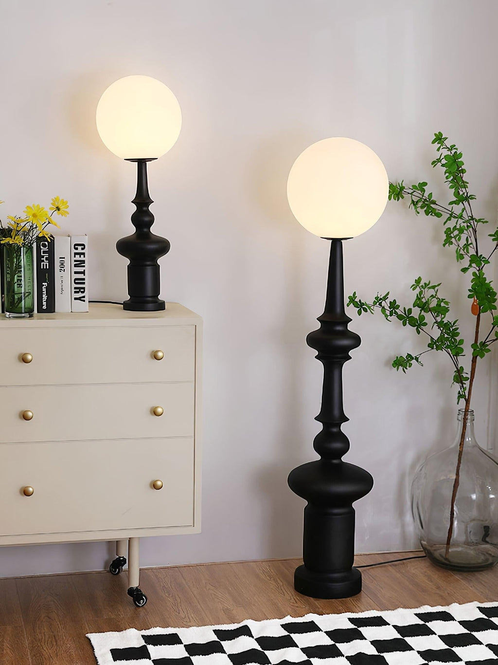 Imperial Column Accent Table Lamp by Tavilume - glass large table lamp, view 7