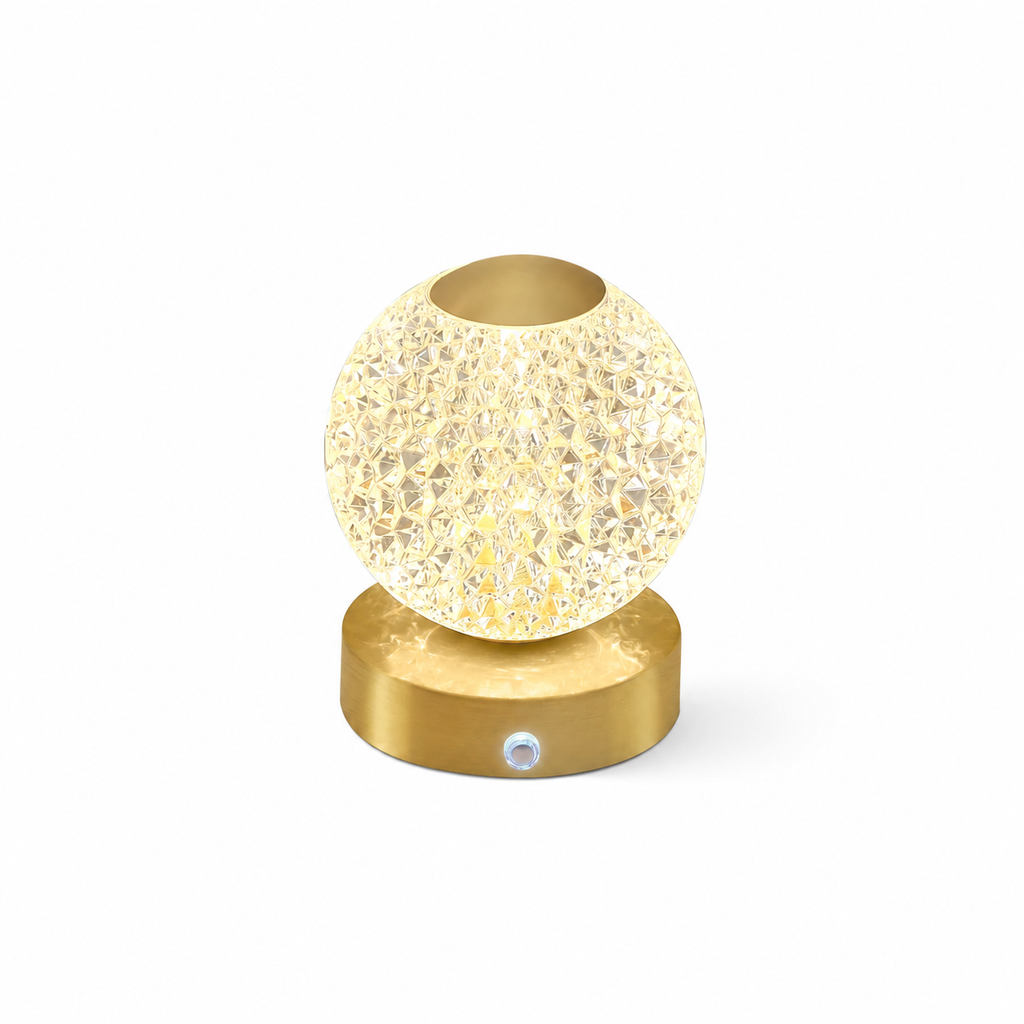 Jarin Diamond USB-Powered Table Lamp by Tavilume - crystal small table lamp, view 1