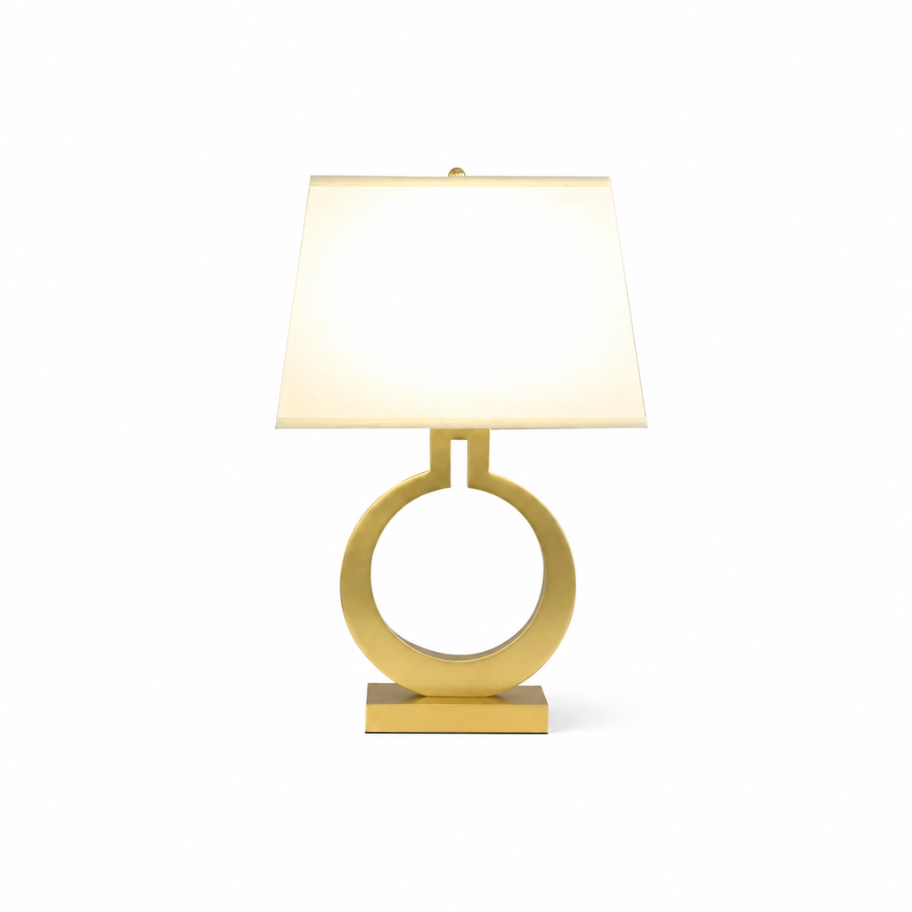 Keyhole Ring Table Lamp by Tavilume - fabric large table lamp, view 1