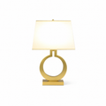 Keyhole Ring Table Lamp by Tavilume - fabric large table lamp, view 1