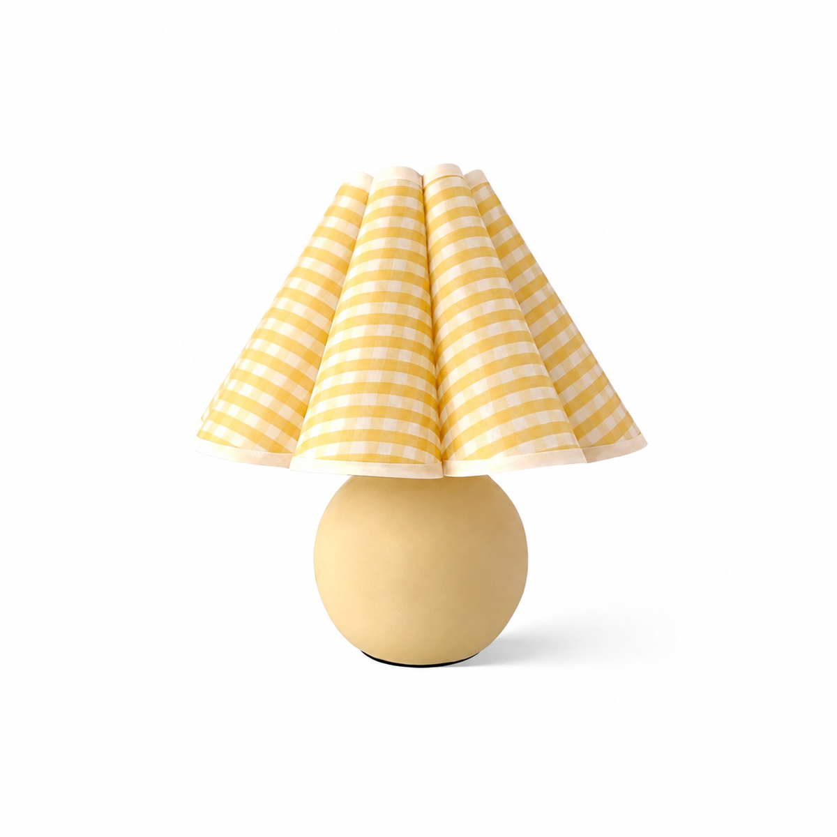 Kicsi Knife Pleat Table Lamp by Tavilume - ceramic small table lamp, view 1