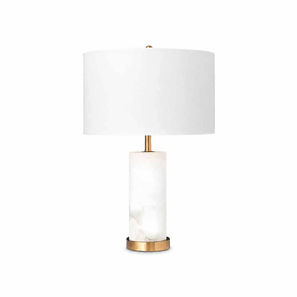 Lineham Table Lamp by Tavilume - alabaster large table lamp, view 1