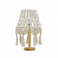 Macrame Table Lamp by Tavilume - wood medium table lamp, view 1