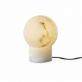 Marble Ball Table Lamp by Tavilume - alabaster small table lamp, view 1