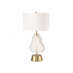 Melania Table Lamp by Tavilume - glass large table lamp, view 1