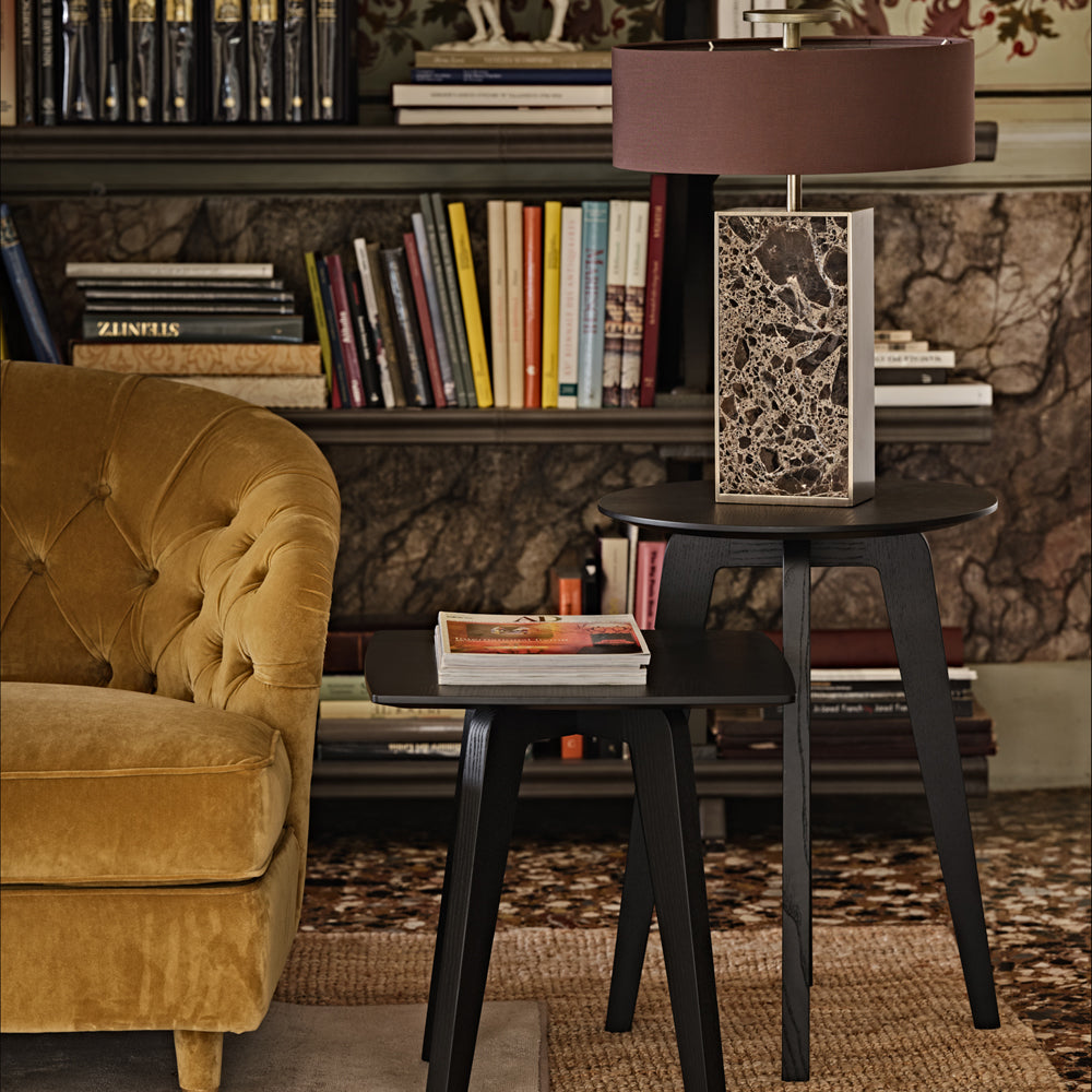 Contemporary Marble Designer Bronze Table Lamp by Tavilume - marble medium table lamp, view 5