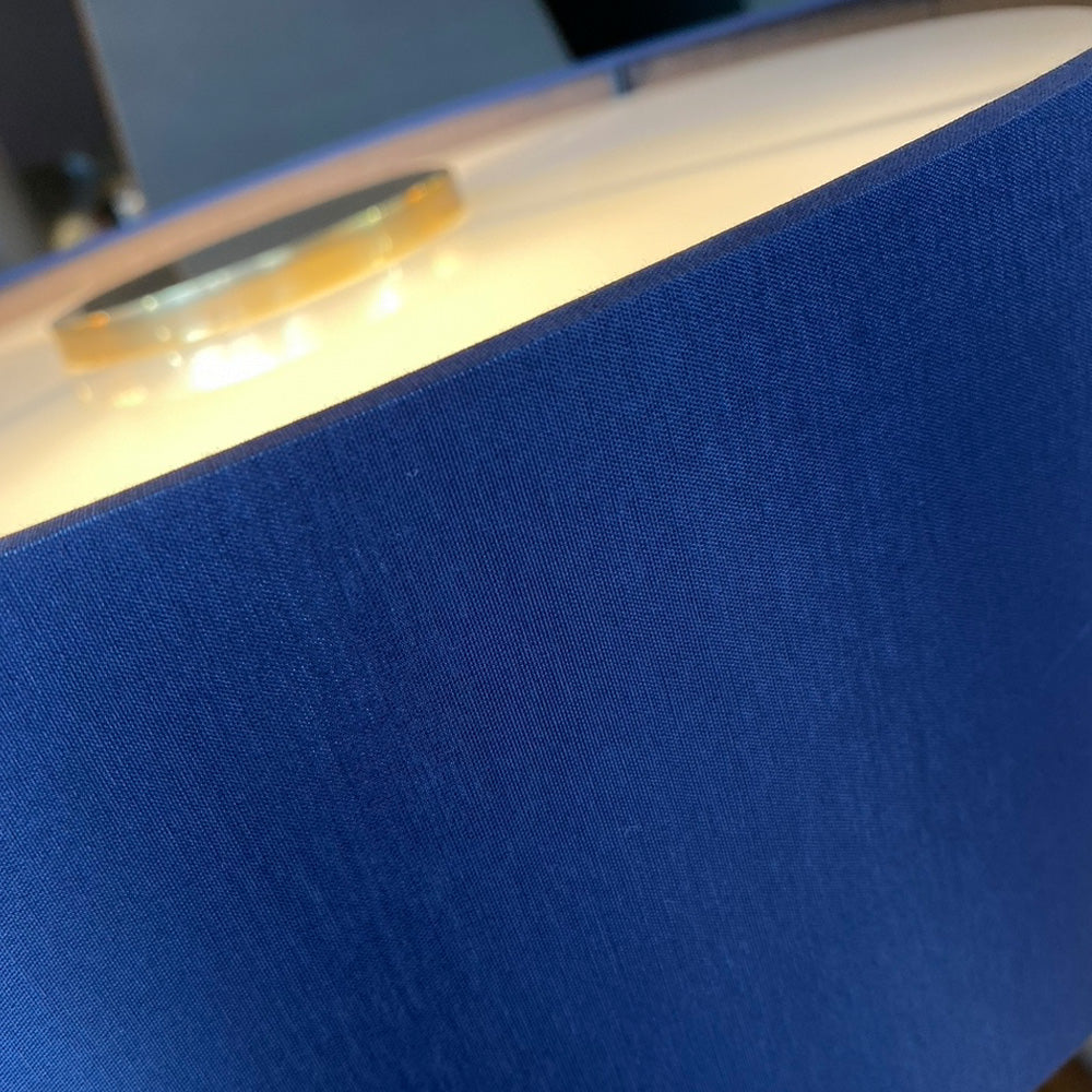 Contemporary Marble Designer Gold Table Lamp With Blue Shade by Tavilume - marble medium table lamp, view 5
