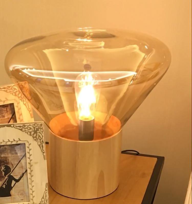 Bois Table Lamp by Tavilume - glass medium table lamp, view 8