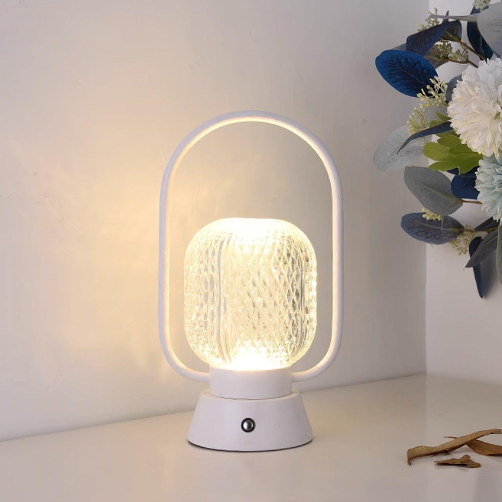 Muse Portable LED Table Lamp by Tavilume - acrylic small table lamp, view 3