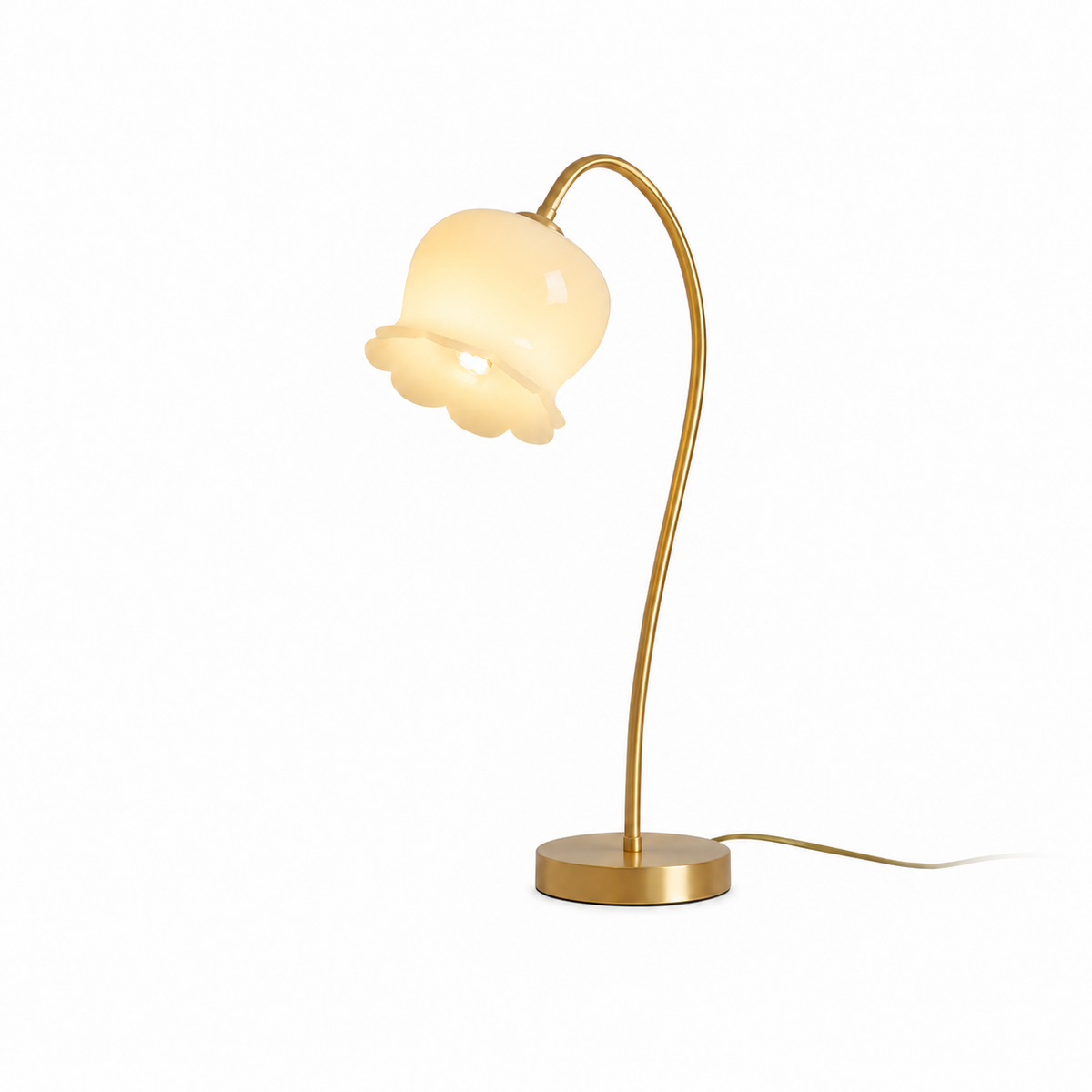 Orchids Table Lamp by Tavilume - glass small table lamp, view 1