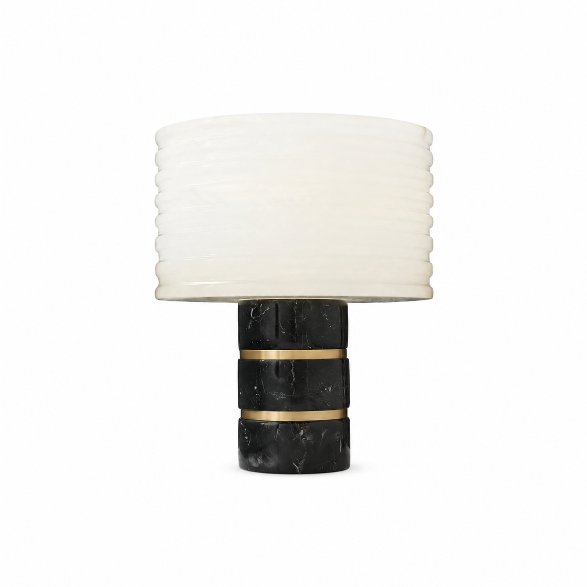 Outela Table Lamp by Tavilume - alabaster small table lamp, view 1