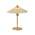 Perla Pleated Table Lamp by Tavilume - fabric medium table lamp, view 1