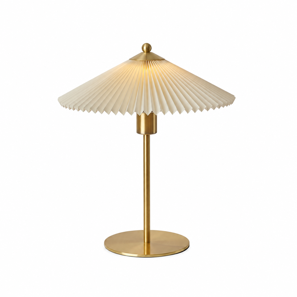Perla Pleated Table Lamp by Tavilume - fabric medium table lamp, view 1
