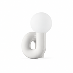 Playful N Shape Table Lamp by Tavilume - glass medium table lamp, view 1