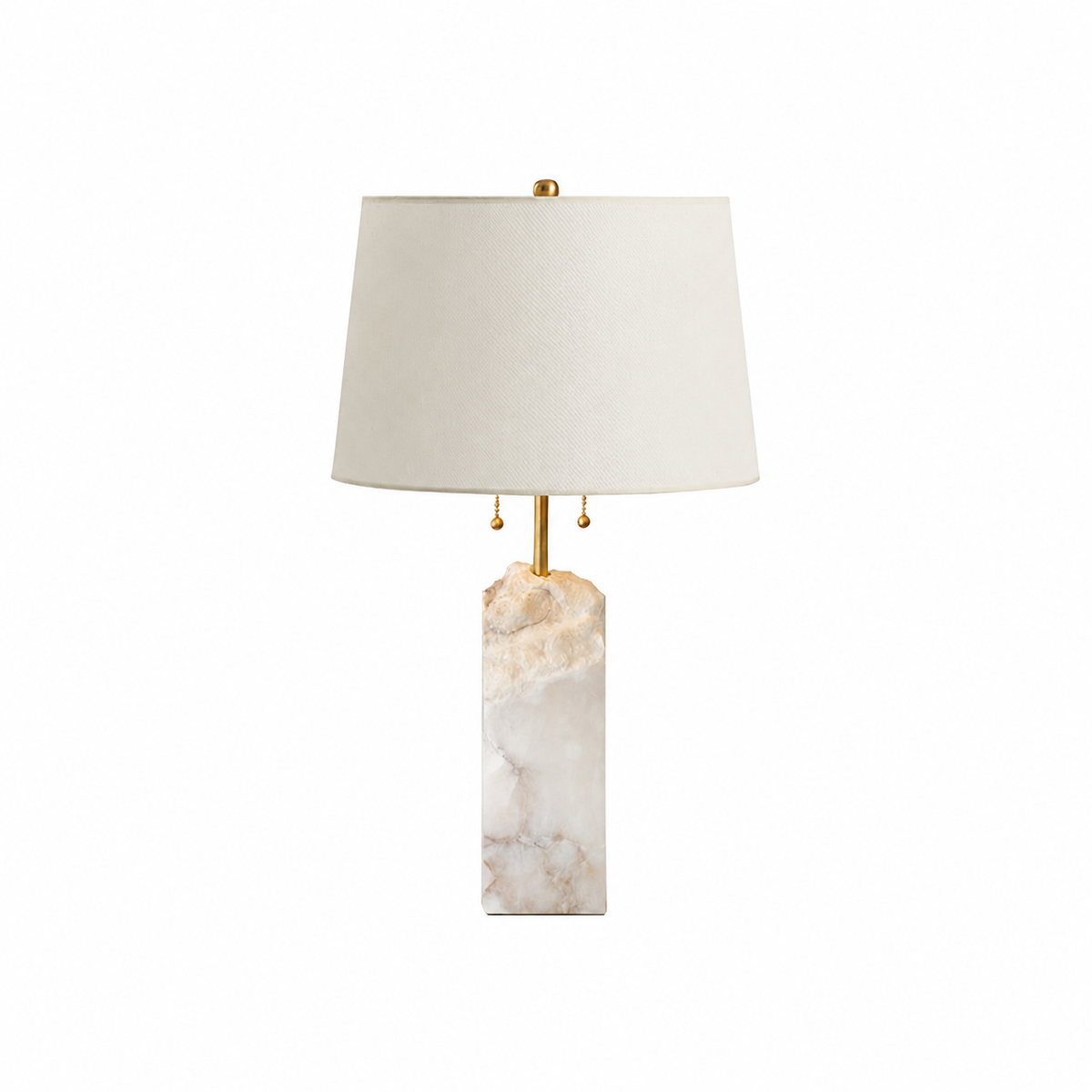 Raw Alabaster Accent Table Lamp by Tavilume - alabaster medium table lamp, view 1